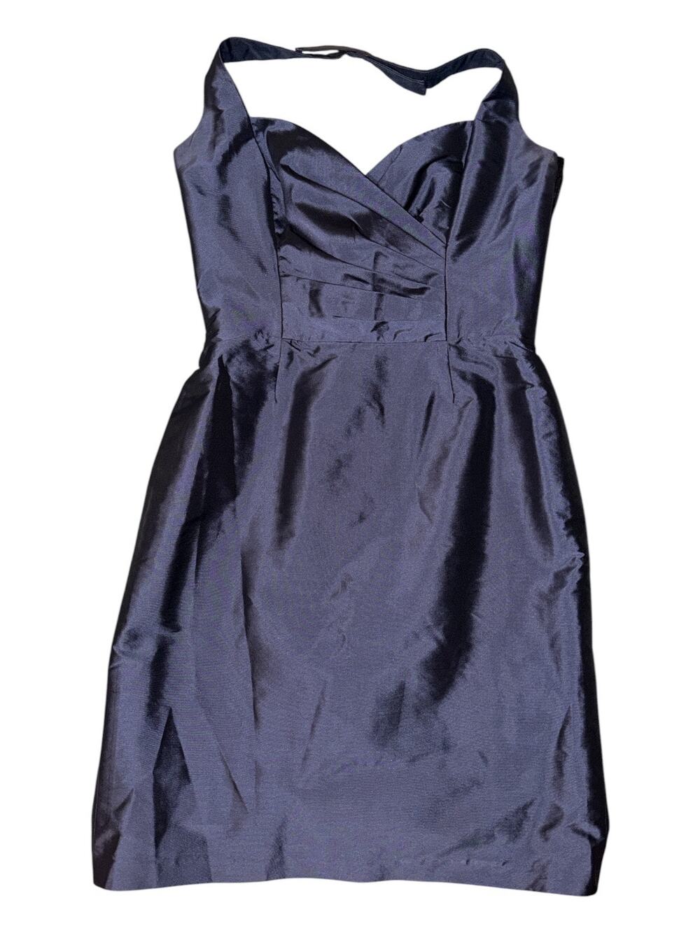 Alfred Sung Women’s Size 10 Midnight Pleated Halter Cocktail Dress